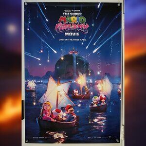 THE SUPER MARIO GALAXY MOVIE (2026) - ORIGINAL DOUBLE SIDED ADVANCE MOVIE POSTER